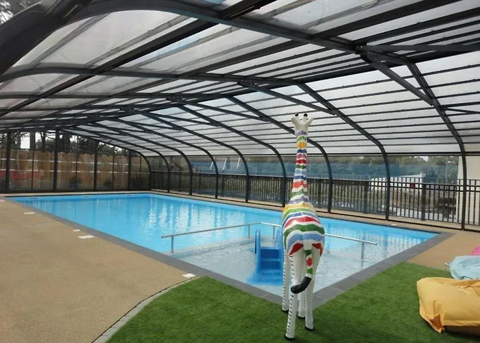 Casa de Férias Mobil-home Moderne Avec Piscine Couverte, Proche Mer, 6 Pers, Animaux Admis - Fr-1-777-25 *